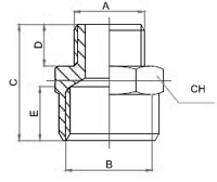 PSMF,Brass air fitting, Air connector, Brass fitting, air fitting